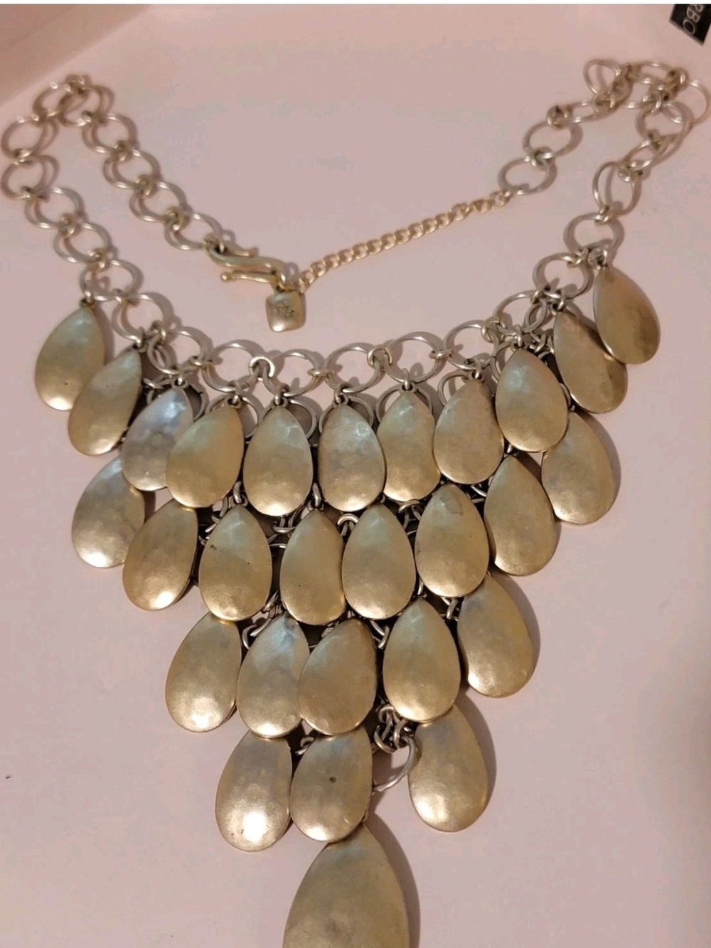 Ralph Lauren Gold-Tone Layered Teardrop Bib Necklace